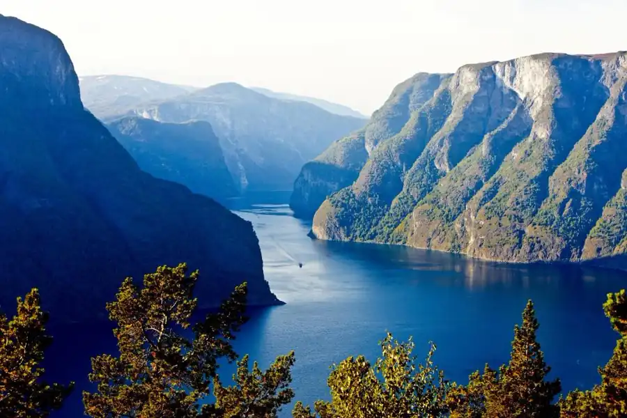 Aurlandsfjord landscape near Heimly Pensjonat